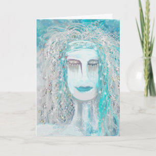 Winter Solstice Grußkarte Feiertagskarte