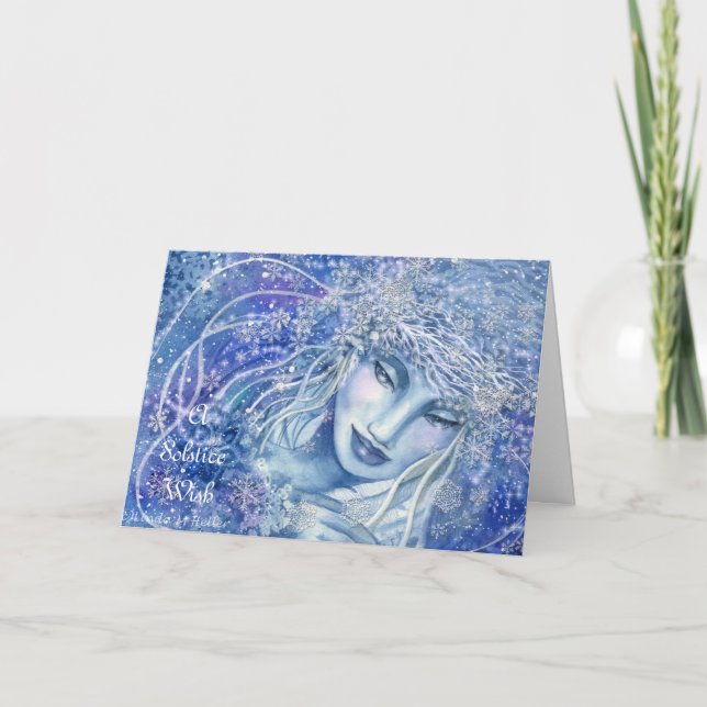Winter Solstice Grußkarte Feiertagskarte (Vorderseite)