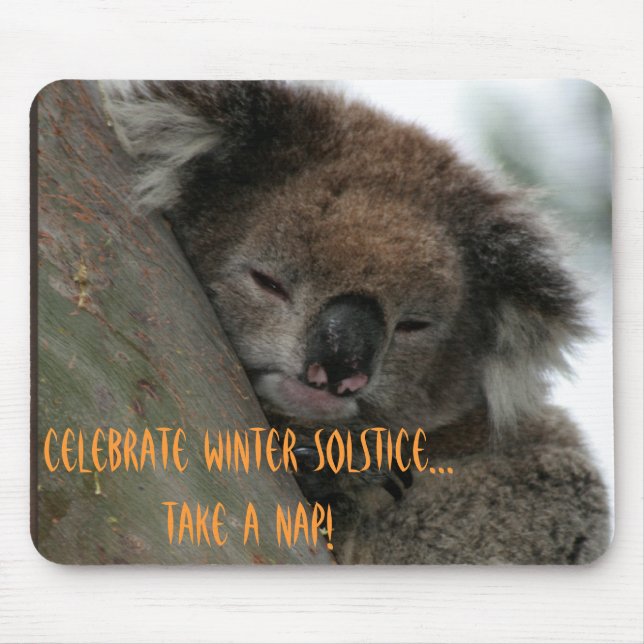 Winter Solstice Koala Mousepad (Vorne)