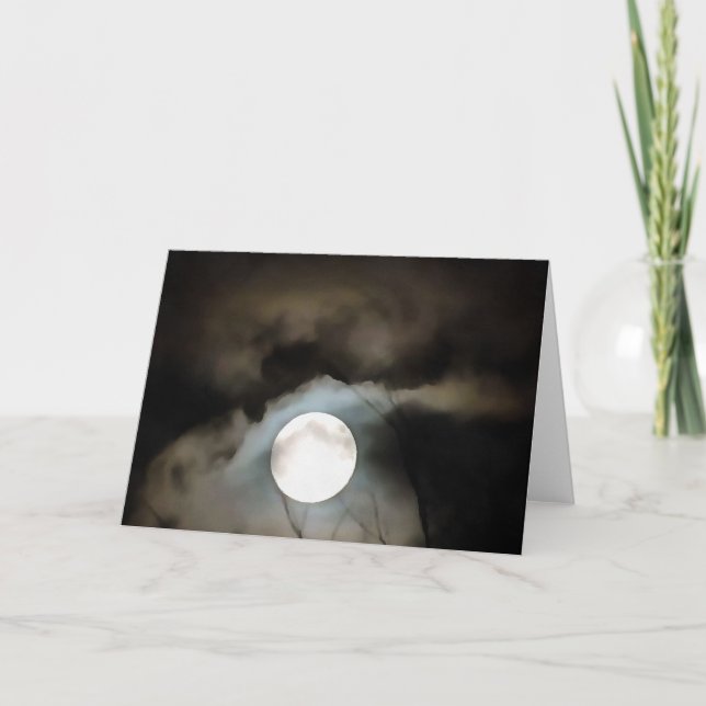Winter Solstice Moon Celestie Art Karte (Vorderseite)