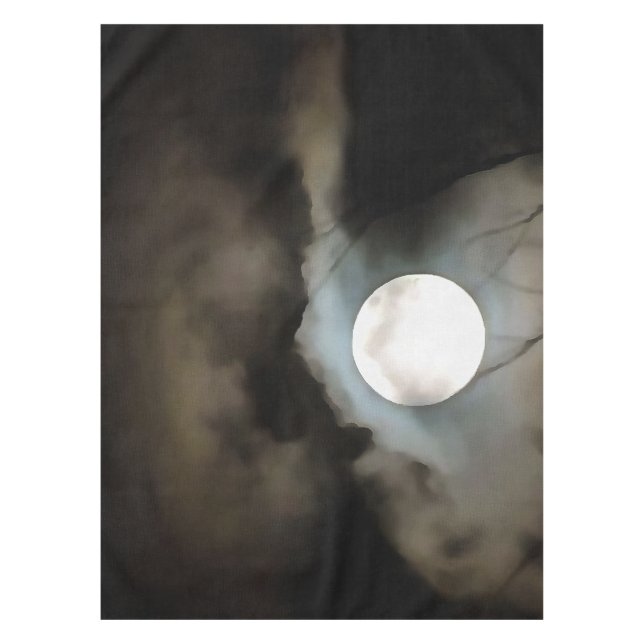 Winter Solstice Moon Celestie Art Tischdecke (Vorderseite)