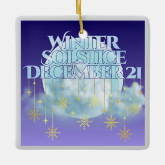Winter Solstice Moon Magic Keramikornament