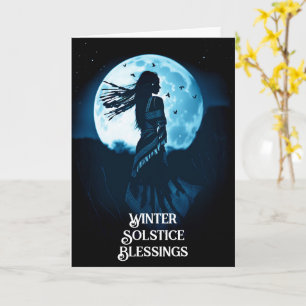 Winter Solstice Native American Ethnic Bohemisch Karte