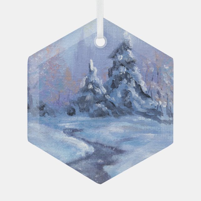 "Winter Solstice" Ornanment Ornament Aus Glas (Vorderseite)