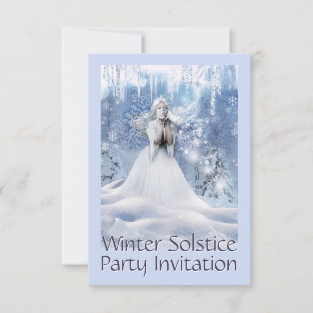 Winter Solstice-Party Einladung (Vorderseite)