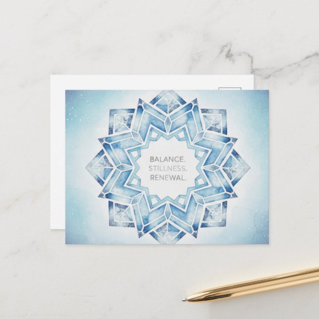 Winter Solstice Postcard Postkarte (Vorderseite/Rückseite Beispiel)