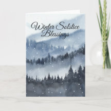 Winter Solstice Segen Pagan Weihnachten Card