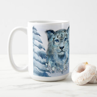Winter Solstice Snow Leopard Kaffeetasse