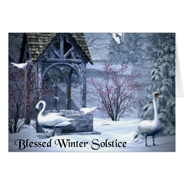 Winter Solstice Swans (Vorderseite (Horizontal))