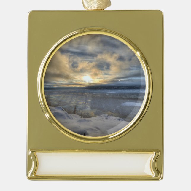 Winter Solstice Turnonce Arm Banner-Ornament Gold (Vorderseite)
