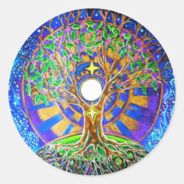 Winter Solstice Vollmond Mandala Sticker