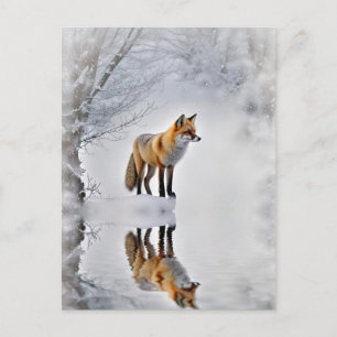 Winter Solstice Weihnachten Fox Winterschnee
