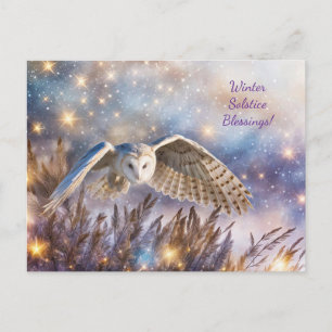 Winter Solstice Weihnachten Magische Eule verzaube