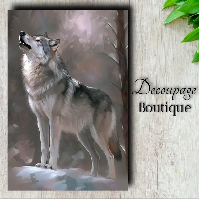 Winter Song Decoupage Seidenpapier (Winter Song Decoupage Tissue Paper)