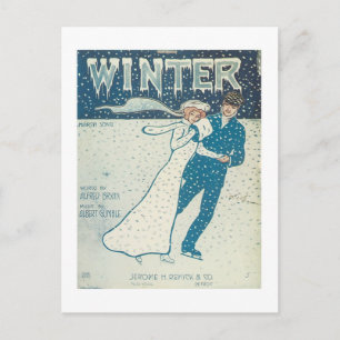 Winter Songbook Cover Postkarte