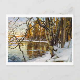 Winter-Sonne-Gemälde von Westerholm Postkarte