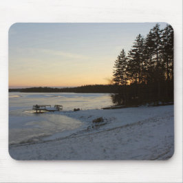 Winter-Sonnenuntergang Mousepad