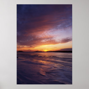 Winter-Sonnenuntergang, Poster