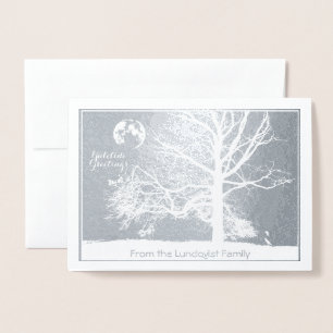 Winter-Sonnenwende:  Aussicht Park-Feiertag Folienkarte