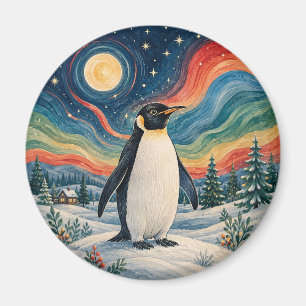 Winter-Sonnenwende des himmlischen Pinguins Magnet