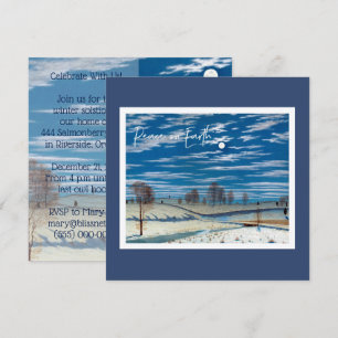 Winter-Sonnenwende-Feiertags-Einladung - Moonlit Einladung