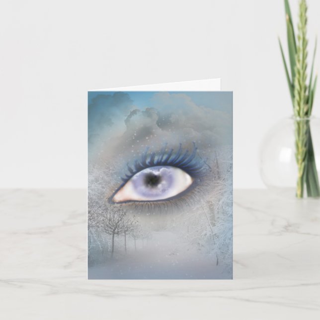 Winter-Sonnenwende Feiertagskarte (Vorderseite)