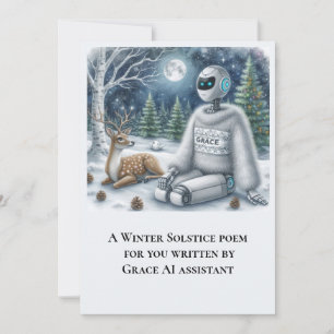 Winter-Sonnenwende-Gedicht von Grace AI Robot  Fla