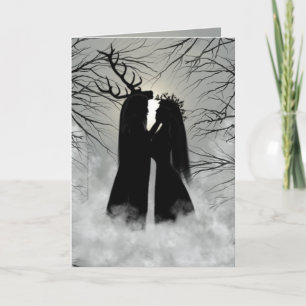 Winter-Sonnenwende-Gott und Göttin Karte