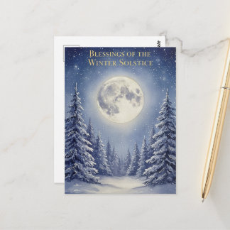 Winter-Sonnenwende-Grußkarte Postkarte