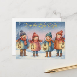 Winter-Sonnenwende-Grußkarte Postkarte