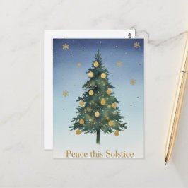 Winter-Sonnenwende-Grußkarte Postkarte