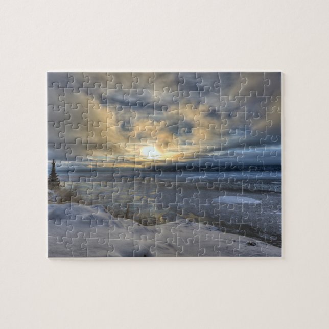 Winter-Sonnenwende Turnagain Arm Puzzle (Horizontal)