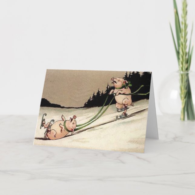 WINTER-SPASS FEIERTAGSKARTE (Vorderseite)