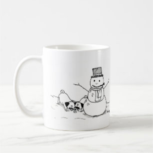 Winter-Spaß-Möpse Kaffeetasse