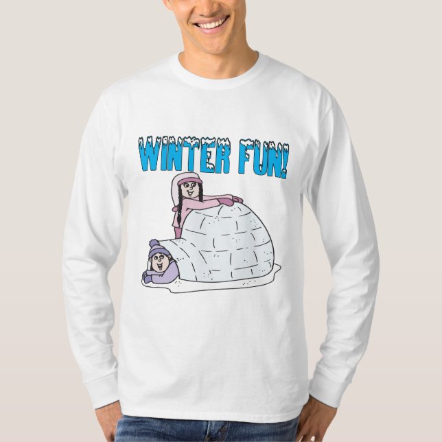 Winter-Spaß T-Shirt (Vorderseite)