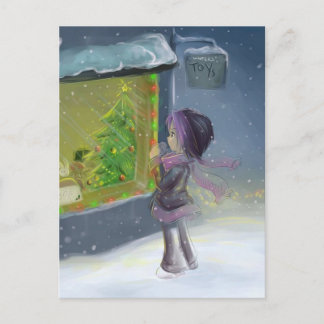 Winter-Spielwaren Postkarte