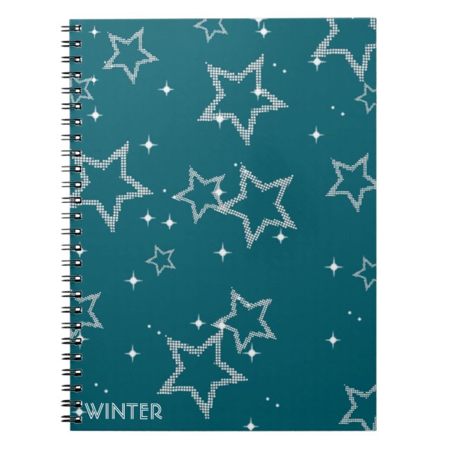 Winter Spiral Notebook Notizblock (Vorderseite)