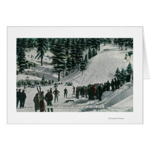 Winter-Sport-Szene an Charleston-Berg