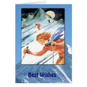 Winter-Sport - Vintage Skijahreszeit