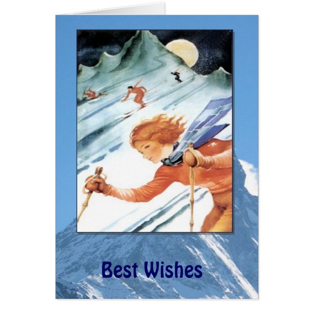 Winter-Sport - Vintage Skijahreszeit (Vorne)