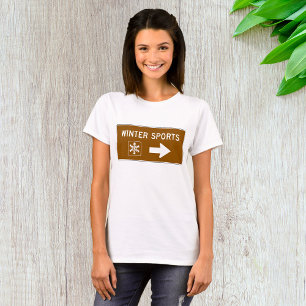 Winter Sports Road Signer T - Shirt