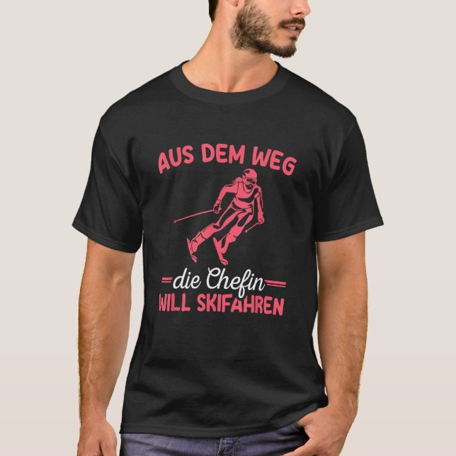 Winter sports  The boss wants to ski T-Shirt (Vorderseite)