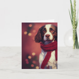 Winter Springer Spanisch Welppy Greeting Card Karte