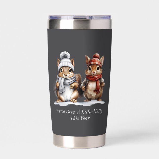 Winter Squirrel Insulated Tumbler Thermobecher (Vorderseite)