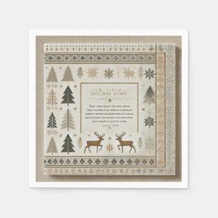 Winter Standard Cocktail Napkins Serviette