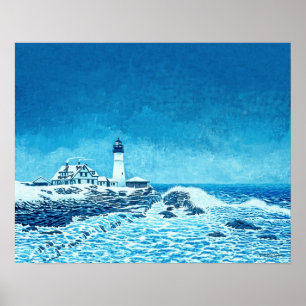 Winter Storm Watch Art Print Poster