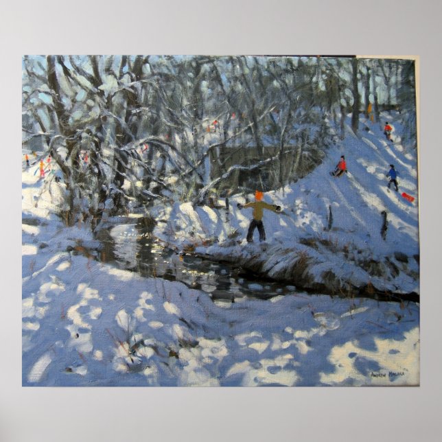 Winter Stream Derbyshire Poster (Vorne)