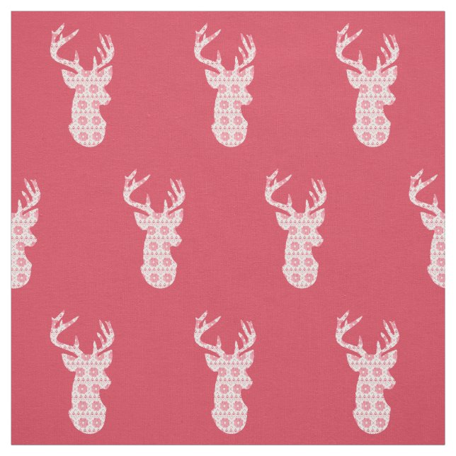Winter Strick Weihnachts-Reindeer-Fabric Stoff (Muster)