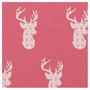 Winter Strick Weihnachts-Reindeer-Fabric Stoff