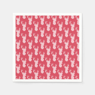 Winter Strick Weihnachts-Rentierpapier Napkins Serviette